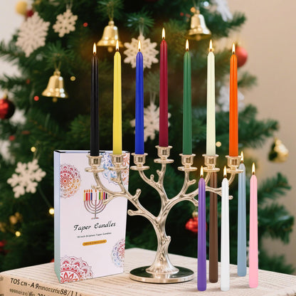 YOROXRG 40 Pack Spell Chime Candles-4 Inch Multi-Colored Taper Candles Sticks-for Home Decor Kitchen Decor Wedding Decoration-10 Colours