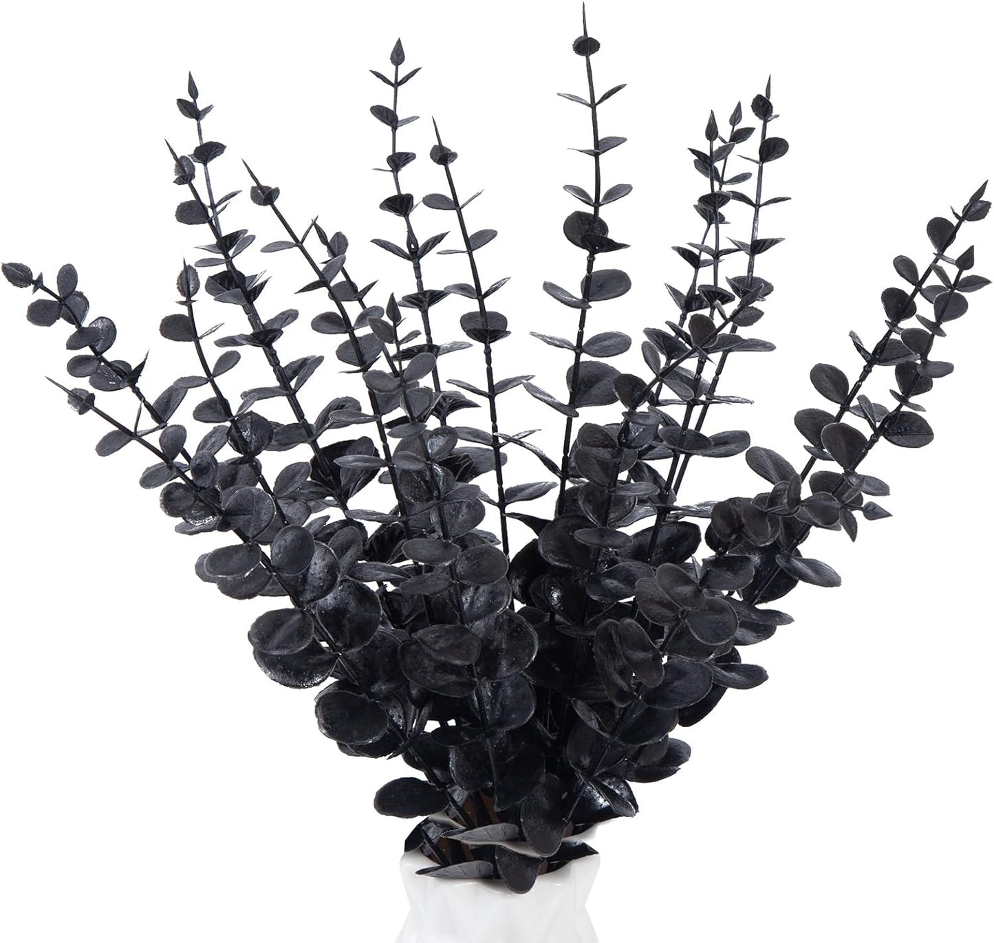 18pcs Eucalyptus Stems Greenery Stems Fake Leaves Artificial Flowers Bouquet Faux Branches Centerpiece Flores Plants for Home Party Decor Wedding Decoration