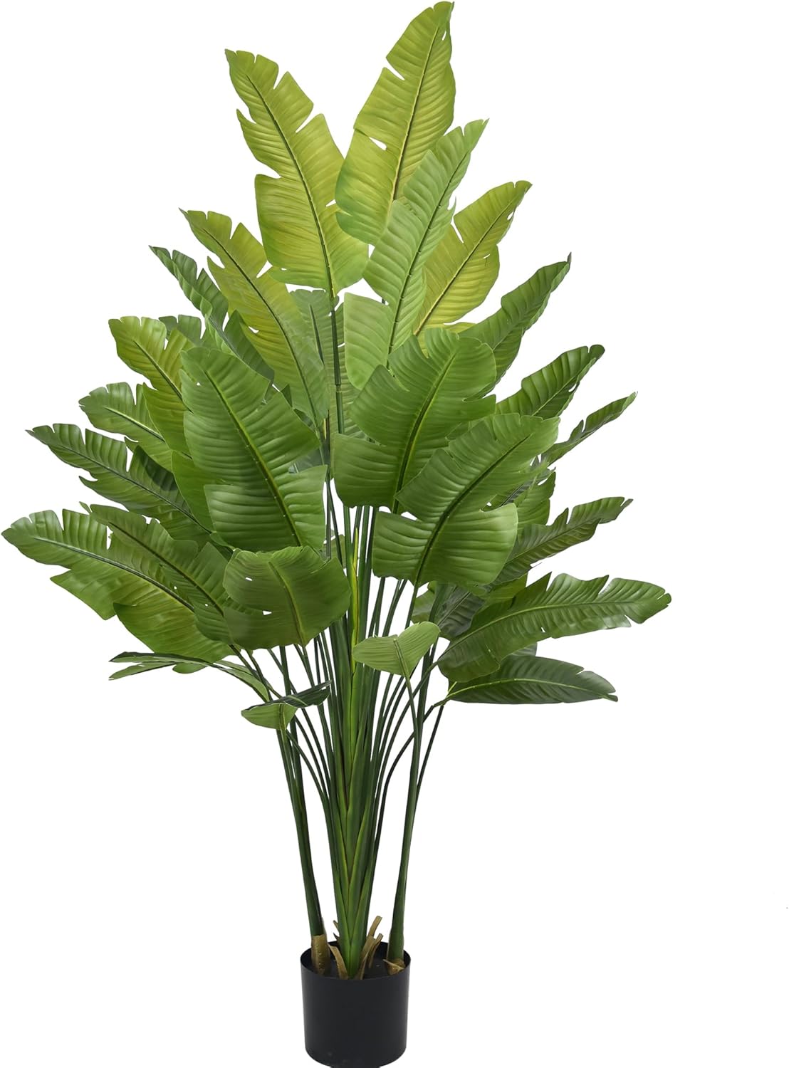 Bird of Paradise Plant Artificial 7.5FT - Tall Faux Plants Indoor with 34 Lifelike Leaves Trunks, 96" Large Fake Tropical Floor Plant for Home Office Living Room Bedroom Indoor Decor