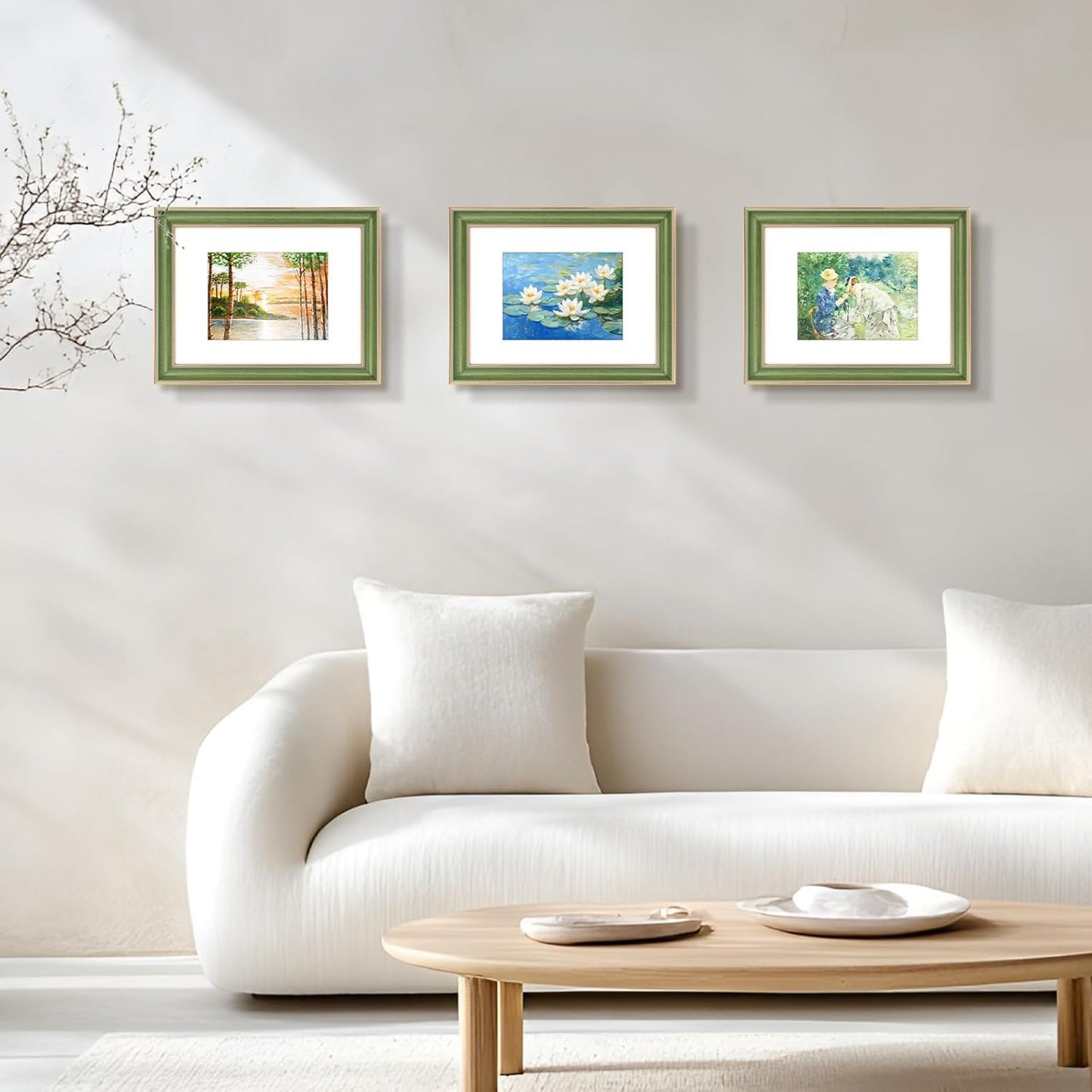 Golden State Art, 11x14 Photo Frame with Mat for Pictures 8x10 and Real Glass (Dark Gold Brown & Bronze Pewter Panel with White Color Mat, 1.25 Inch Frame Border)