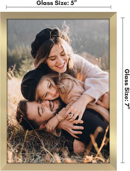 Americanflat 24x36 Poster Frame with Polished Plexiglass - Streamline Collection - Thin Border Picture Frame for Wall Display - Hanging Hardware Included - Black - Colors B