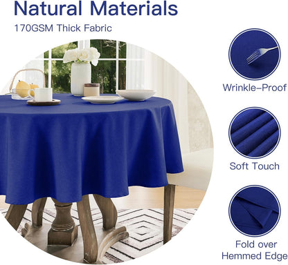 Veblandy Rectangle Tablecloth Waterproof Linen Textured Table Cloth Stain and Wrinkle Resistant Washable, Decorative Fabric Table Cover for Dining, Party and Camping (Sage Green, 52 * 70)