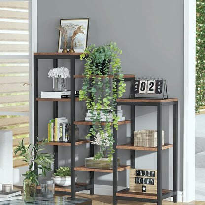 LOYWREE Fake Plants Indoor Artificial String of Pearls Plant in Black Pots, Realistic Green Faux Succulent Hanging Plants for Shelf Decor Desk Home Garden Decorations