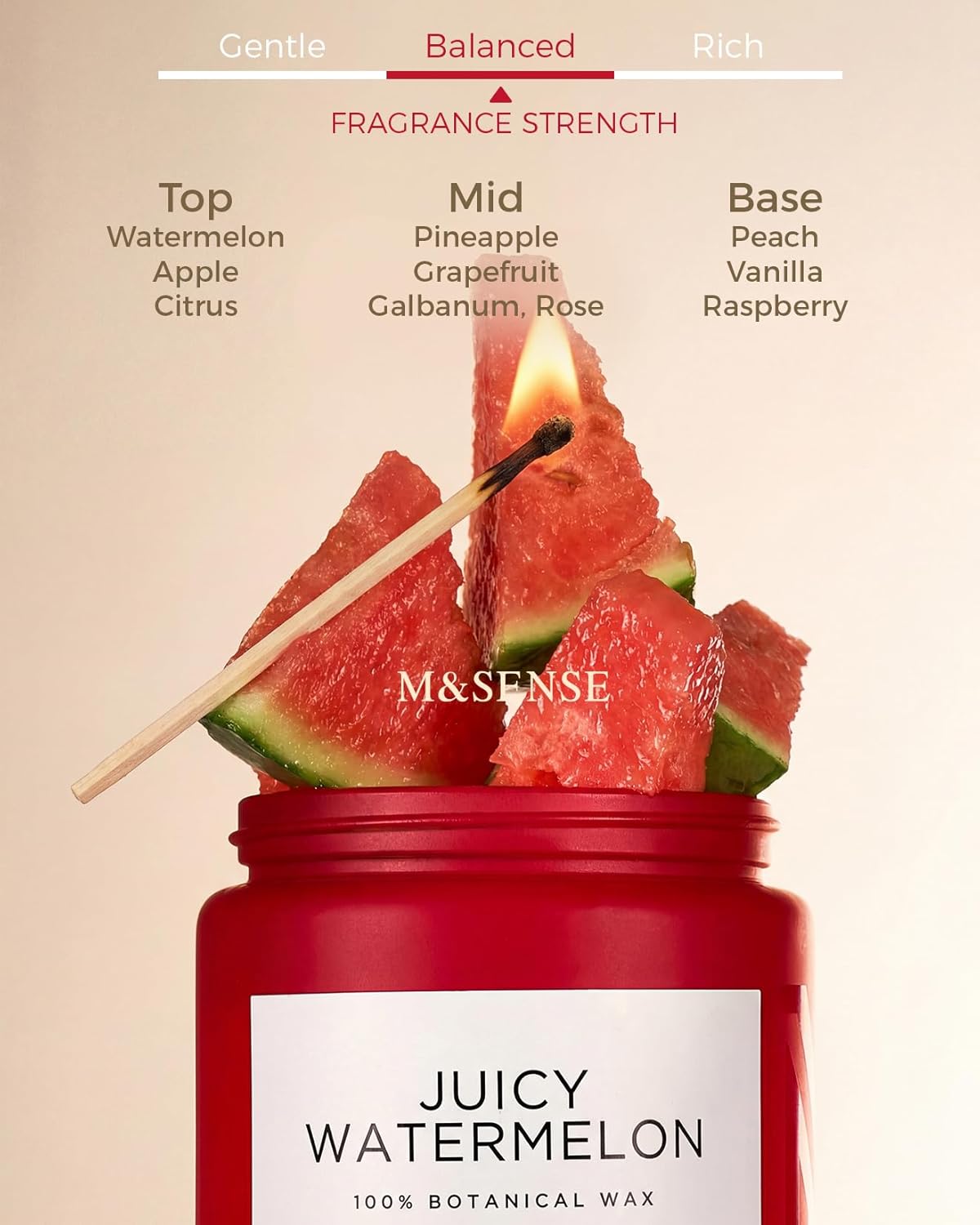 M&SENSE Eucalyptus & Mint Scented Jar Candle, Large 19.4oz Natural Soy Wax, 110-Hour Long Lasting Non-Toxic Clean Burning, Fresh Smelling Home Aromatherapy for Spa Stress Relief, Gifts for Men Women