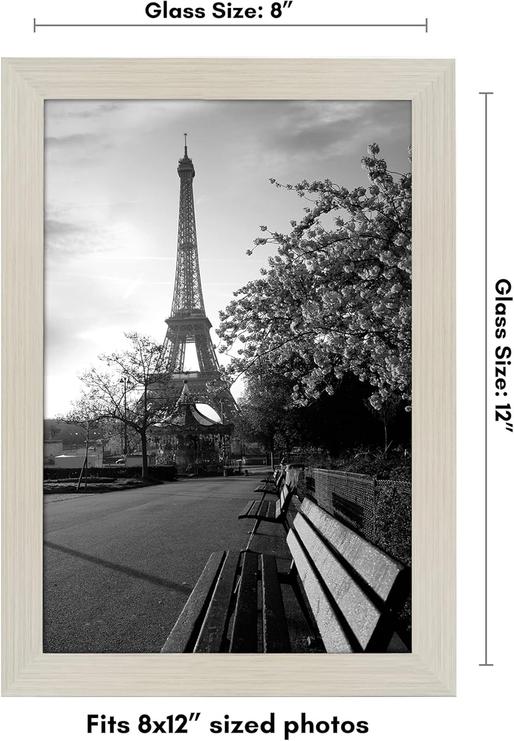 Americanflat 12x18 Poster Frame with Shatter-Resistant Glass - Signature Collection - Gallery-Style Frames Made of Engineered Wood - Photo Frame for Wall Display - Black - Colors A