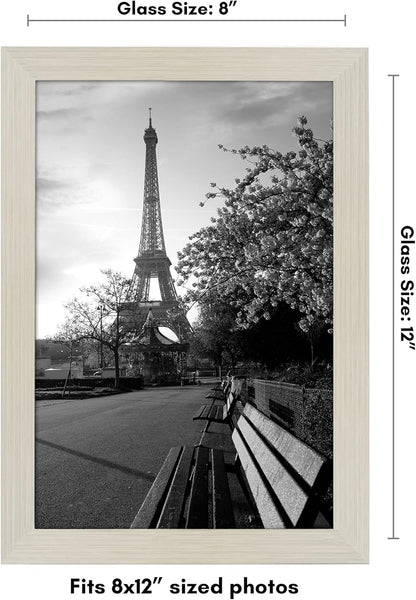 Americanflat 12x18 Poster Frame with Shatter-Resistant Glass - Signature Collection - Gallery-Style Frames Made of Engineered Wood - Photo Frame for Wall Display - Black - Colors A