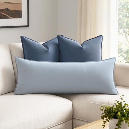 MIULEE Decorative Long Lumbar Throw Pillow Cover for Bed 14x36 Natural Beige Boho Farmhouse Neutral Couch Pillowcase Pack of 1 Accent Modern Sofa Cushion Livingroom Home Decor (Covers Only)