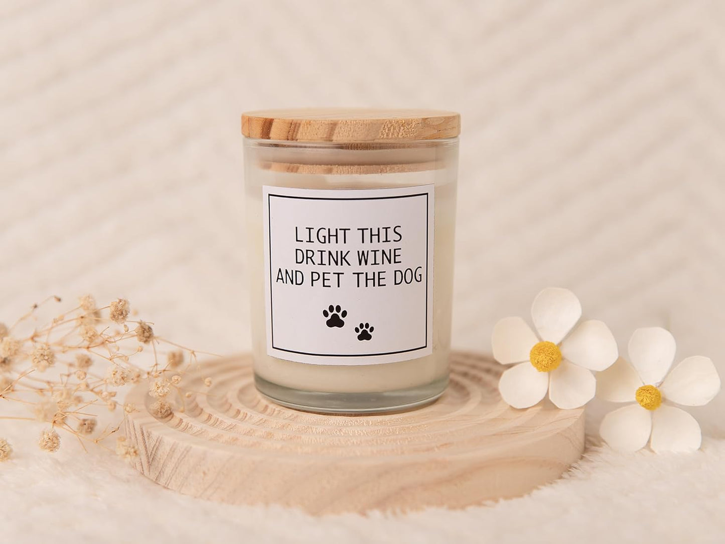 Pug Gifts & Decor, Dog Mom Gifts for Women, Dog Farts Candle, Pet Friendly Lavender Scented Candle