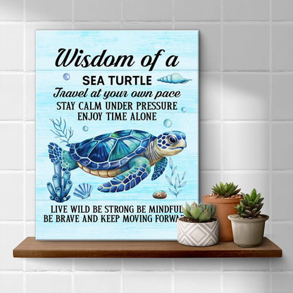 Inspirational Farmhouse Canvas Print Wall Art Decor One Small Positive Thought in the Morning Can Change Your Whole Day Sign Painting Plaque Rustic Home Decoration (8 X 8 Inches, Framed)