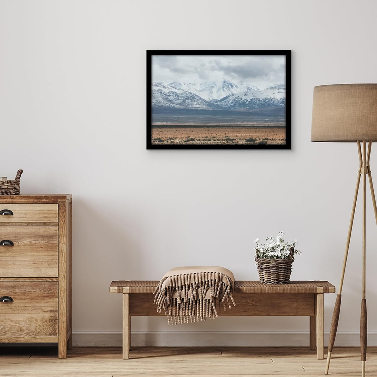 Americanflat 16x20 Picture Frame with Polished Plexiglass - Black Picture Frame - Wide Photo Frames Made of Engineered Wood for Vertical or Horizontal Wall Display - Epic Collection - Black - Colors A