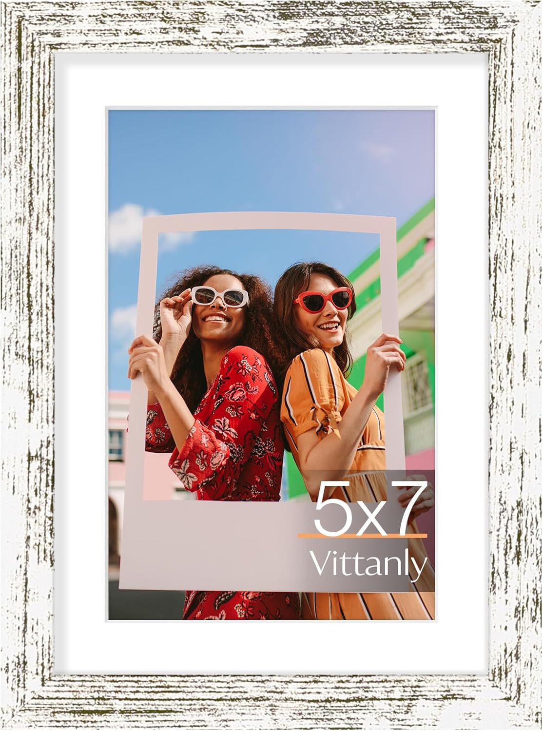 Vittanly 11x14 Picture Frame, Display Pictures 8x10 with Mat or 11x14 without Mat, Photo Frame for Wall Mounting, Black, 1 Pack - Colors B