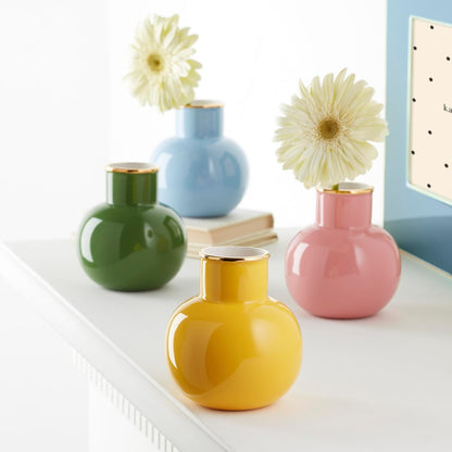 Kate Spade New York Blue Make It Pop Small Vase, 0.68