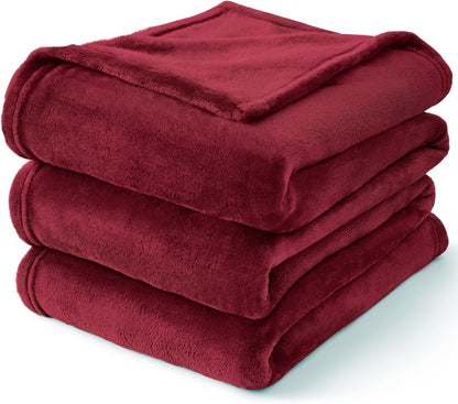 BEDELITE Fleece Blanket Black Throw Blankets for Couch & Bed, Luxury Plush Cozy Fuzzy Blanket 50x60 inches, Super Soft Warm Lightweight Throw Blanket for Travel Camping - Colors B