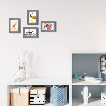 Egofine 12x16 Picture Frame Black, Covered by Plexiglass Made of Solid Wood, Display Pictures 9x12 and 11x14 with Mat or 12x16 Without Mat, for Wall Mounting Photo Frame - Colors B