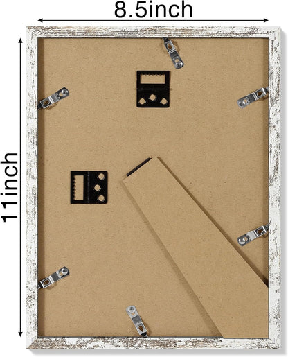 Vittanly 11x14 Picture Frame, Display Pictures 8x10 with Mat or 11x14 without Mat, Photo Frame for Wall Mounting, Black, 1 Pack - Colors B