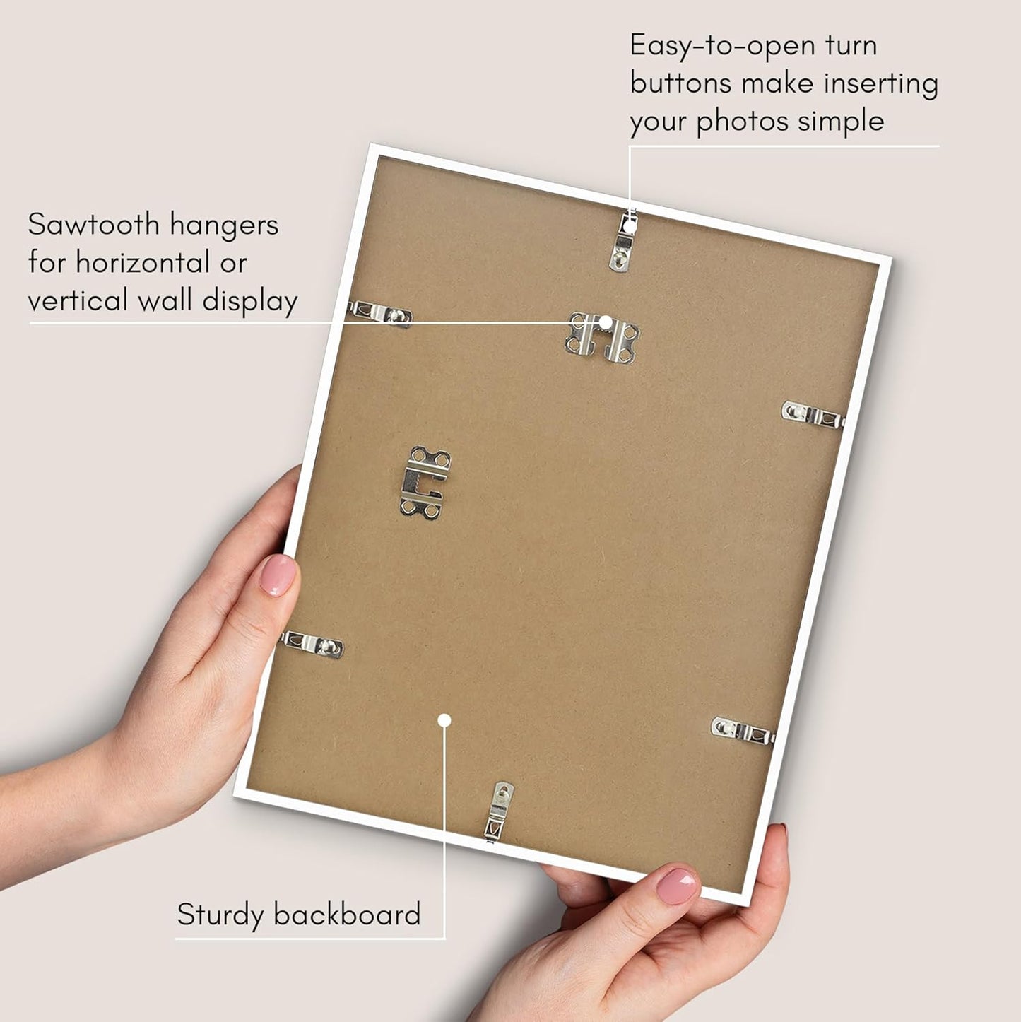 Americanflat 24x36 Poster Frame with Polished Plexiglass - Streamline Collection - Thin Border Picture Frame for Wall Display - Hanging Hardware Included - Black - Colors D