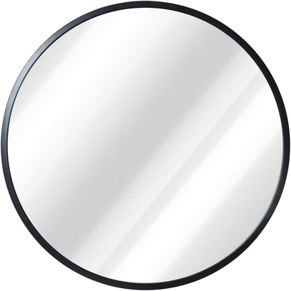 Gold Circle Wall Mirror 24 Inch Round Wall Mirror for Entryways, Washrooms, Living Rooms and More (Gold, 24")