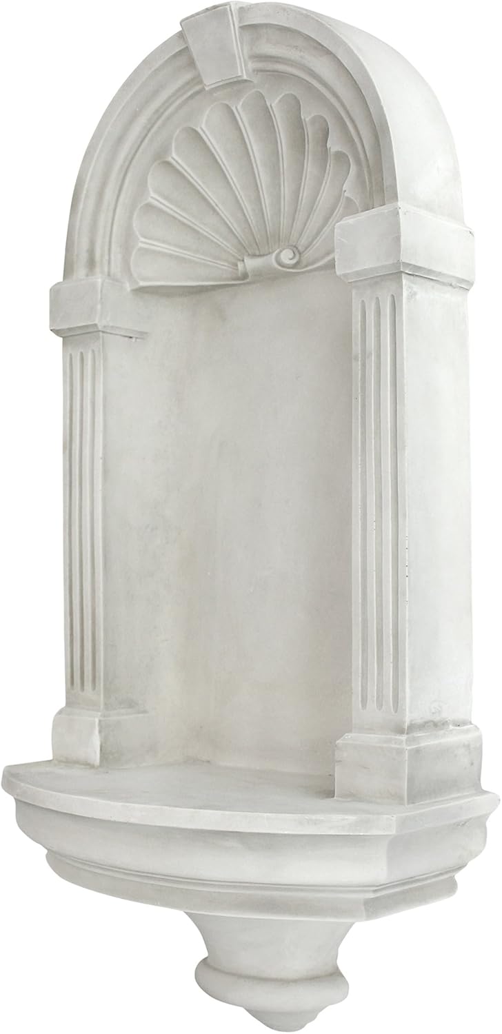 Design Toscano Classical European Style Wall Niche Display Shelf, Medium, 21 Inches Tall, Cast Stone Resin, Antique Stone