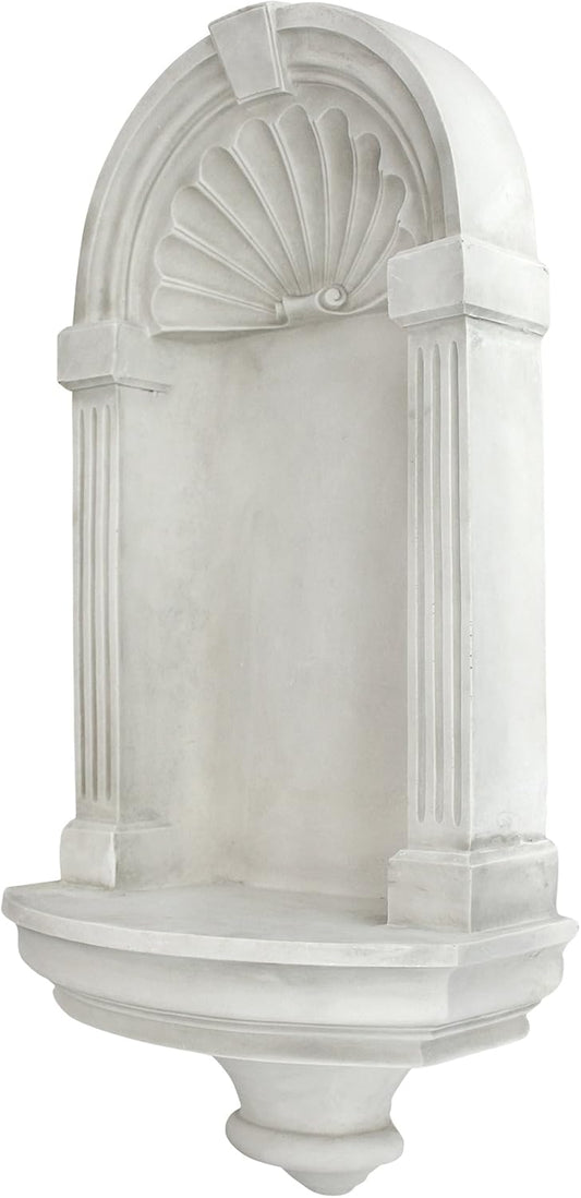 Design Toscano Classical European Style Wall Niche Display Shelf, Medium, 21 Inches Tall, Cast Stone Resin, Antique Stone