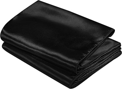 SiinvdaBZX 4 Pcs Royal Blue Satin Table Runner 12 x 108 inches Long, Bright Smooth Satin Wedding Table Runner Decorations for Birthday Parties, Buffet, Banquets, Graduations, Engagements