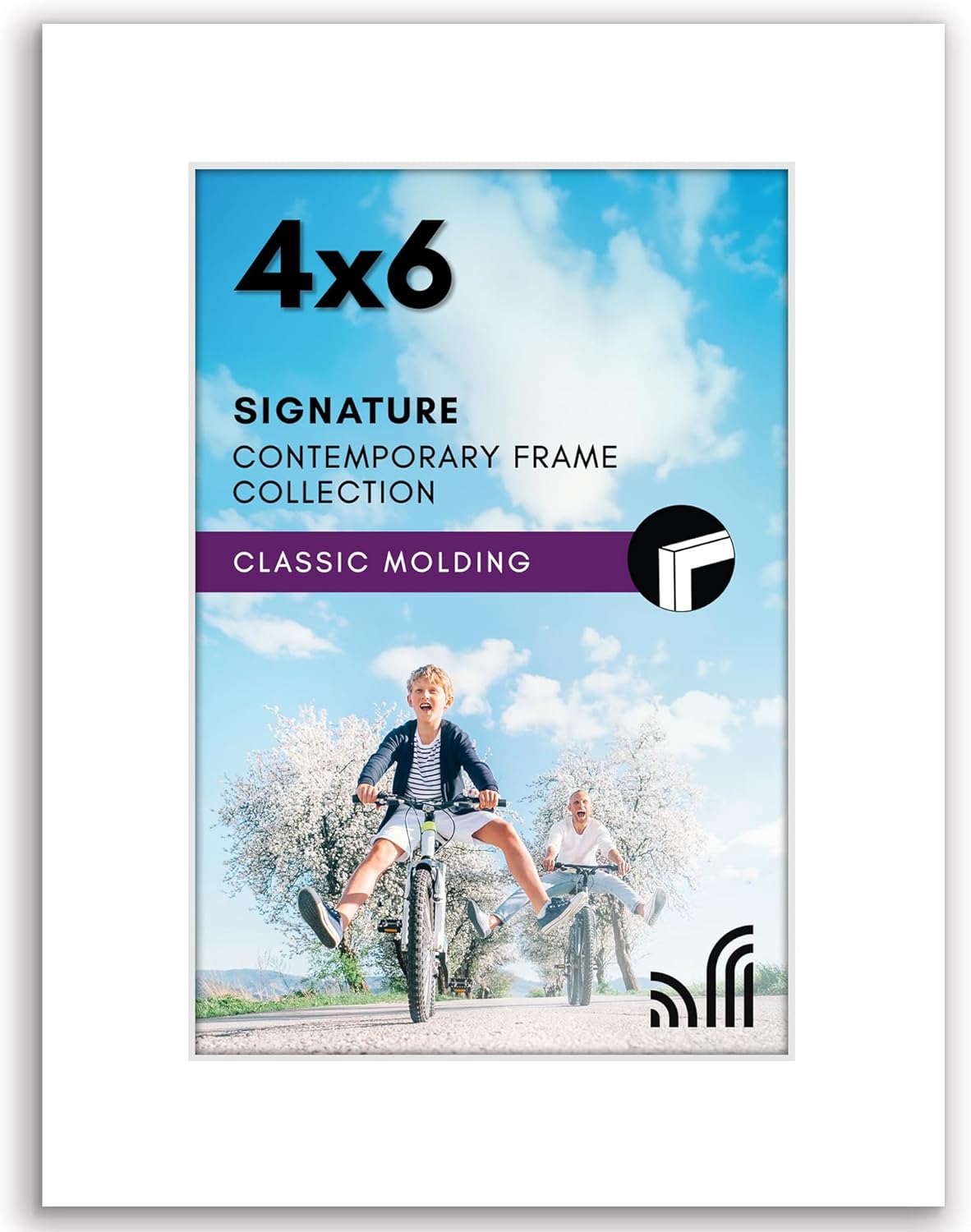 Americanflat 12x18 Poster Frame with Shatter-Resistant Glass - Signature Collection - Gallery-Style Frames Made of Engineered Wood - Photo Frame for Wall Display - Black - Colors C