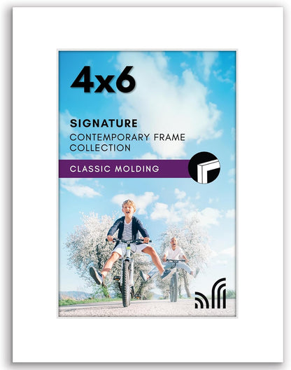 Americanflat 12x18 Poster Frame with Shatter-Resistant Glass - Signature Collection - Gallery-Style Frames Made of Engineered Wood - Photo Frame for Wall Display - Black - Colors C