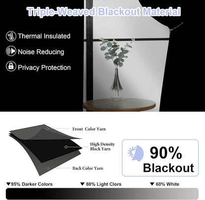 Simplebrand Ava Sage Green Blackout Curtains for Bedroom 63 Inch Length 2 Panels Set, Solid Thermal Insulated Energy Saving Rod Pocket Window Treatment Curtains Blackout Drapes, W40 x L63 Inch, Sage - Colors B