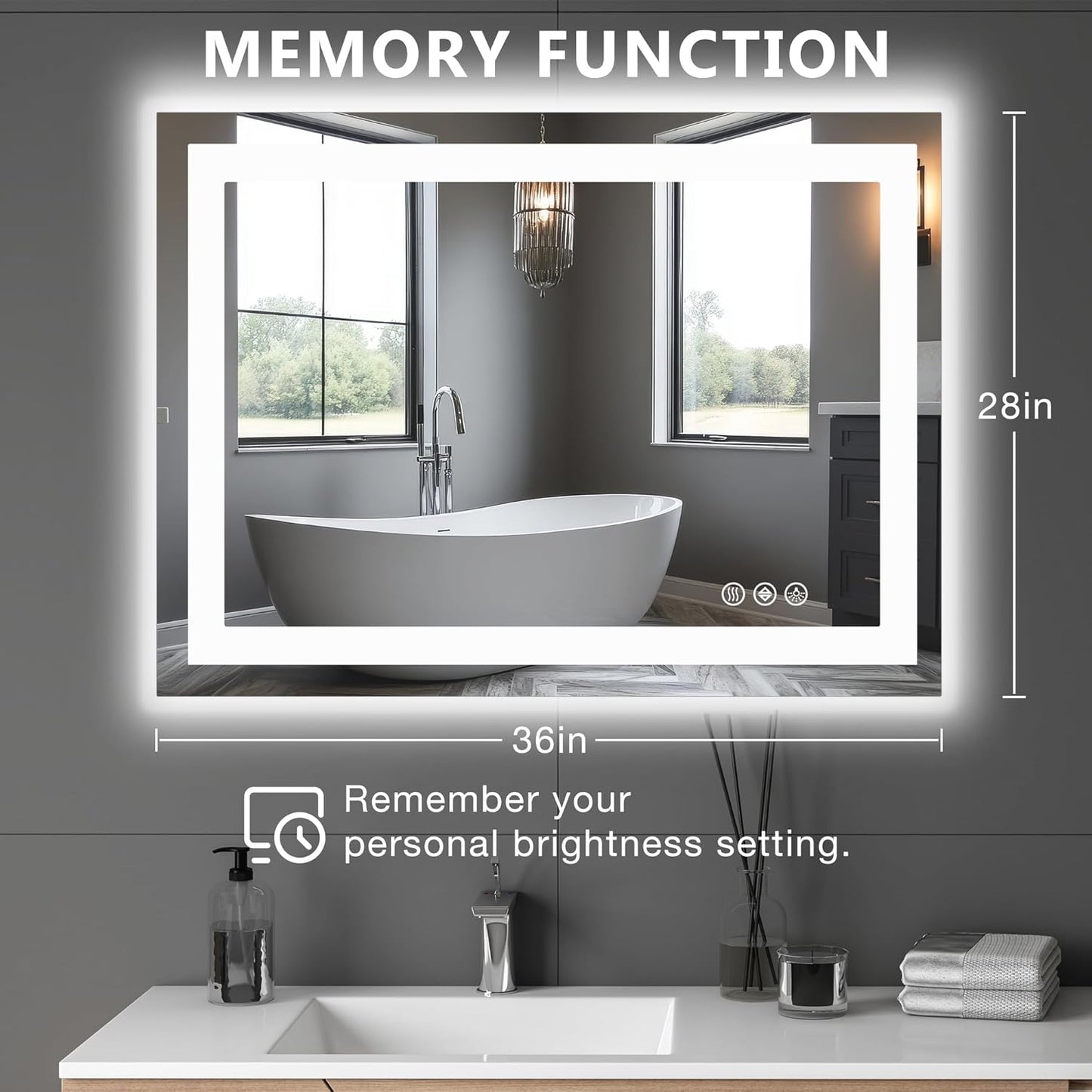 NEWBULIG 20IN Round Bathroom Wall Mirror, Modern Vanity Mirrors for Over Sink, HD Glass Decorative for Entryway, Bedroom & Living Room, Gold