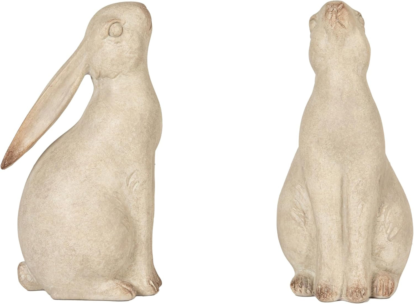 Creative Co-Op Decorative Resin Rabbit Bookends, Bronze, Set of 2