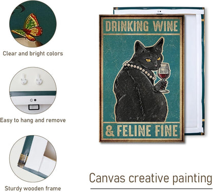DIHSIEG 12x16 Canvas Wall Art funny bathroom wall art Print Poster Vintage Poster Frameless Floral Can be hung on the Wall Heal Your Heart poster Wall Art Canvas