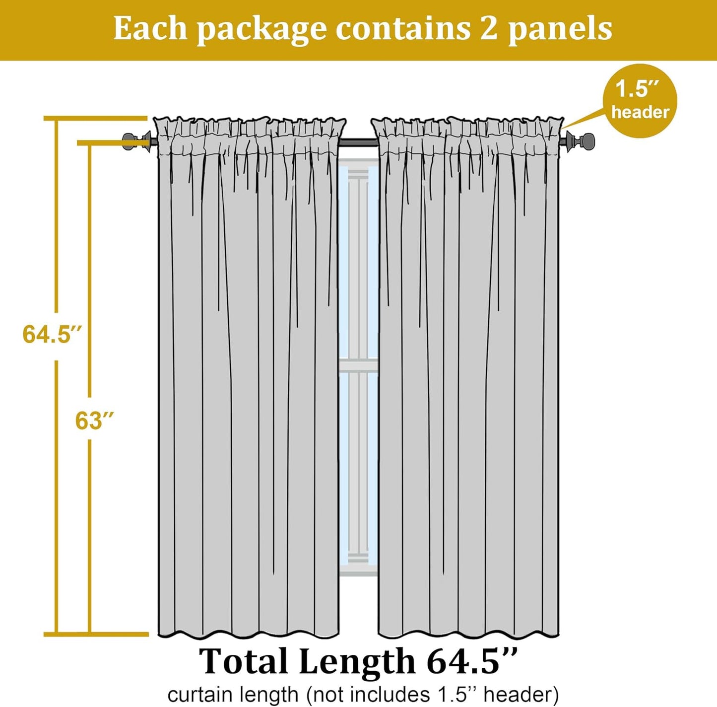 OWENIE Sheer Curtains 84 inches Long 2 Panels Set for Living Room/Bedroom, Rod Pocket Voile Sheer Panel Drapes, White, 2pcs, Each 42" W x 84" L - Colors B