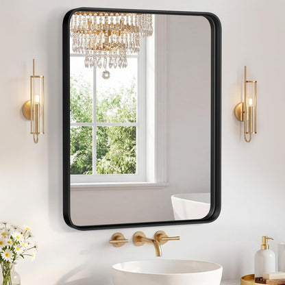NEWBULIG Gold Round Wall Mirror 36 Inch, Bathroom Mirrors for Over Sink, Wall Decor for Bathroom, Entryway, Bedroom, Vanity