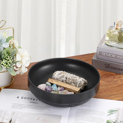 Key Bowl for Entryway Table Decorative Key Dish for Organizing Tabletop Catch All Bowl Gold Fruit Bowls for Kitchen Counter, Coffee Table,7.4 Inches