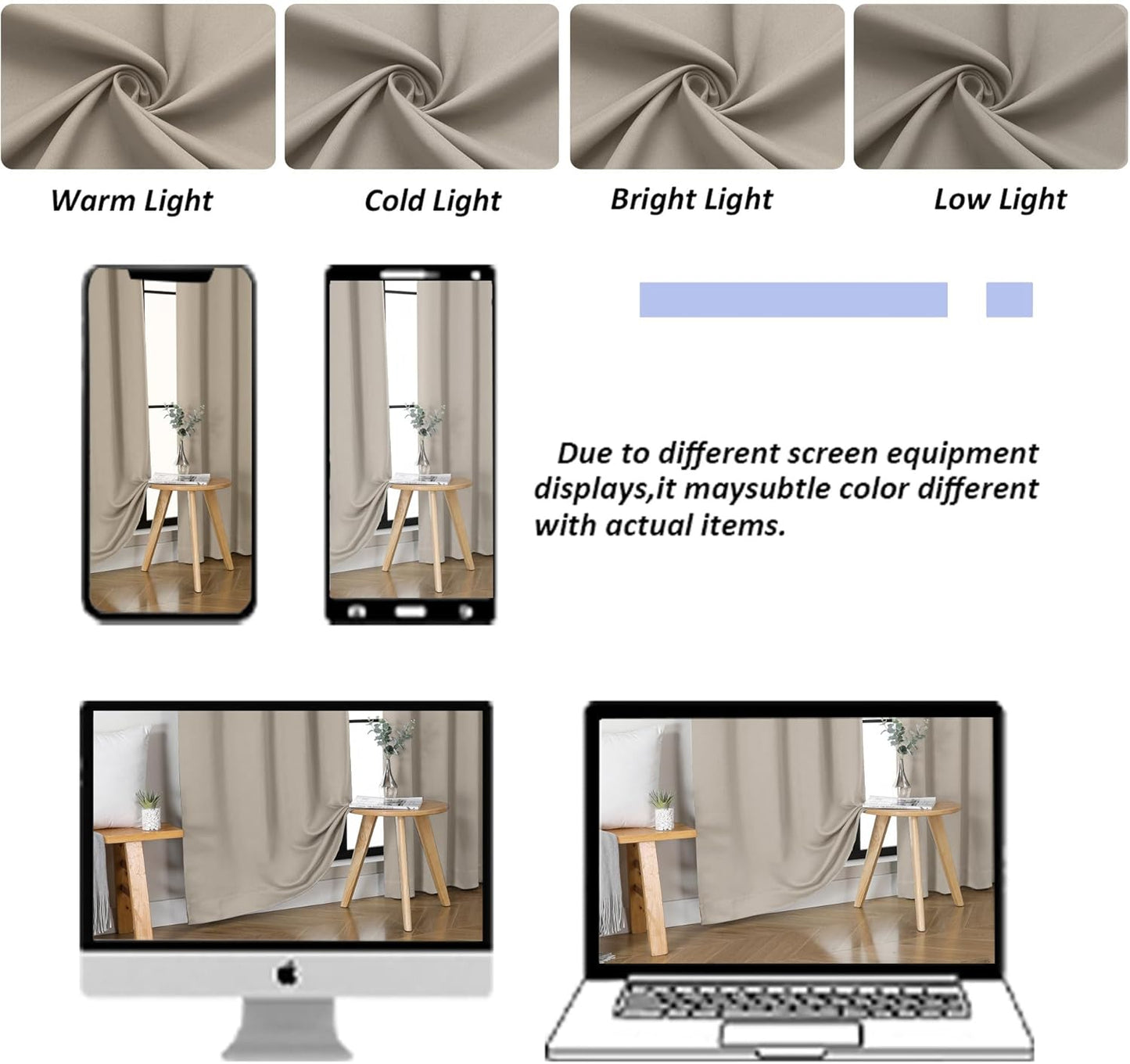 Simplebrand Ava Sage Green Blackout Curtains for Bedroom 63 Inch Length 2 Panels Set, Solid Thermal Insulated Energy Saving Rod Pocket Window Treatment Curtains Blackout Drapes, W40 x L63 Inch, Sage - Colors C