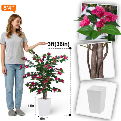 Aveyas 7ft Artificial Olive Tree for Home Decor, 7 Feet Large Faux Plant Fake Skinny Silk Trees with Pot for Indoor Outdoor House Living Room Office (7 ft Tall Including Raised Pot)