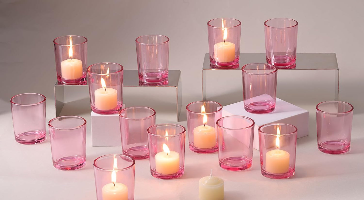 LETINE Gold Votive Candle Holders Set of 36 - Speckled Mercury Gold Glass Candle Holder Bulk - Ideal Spring Summer Decor for Wedding Centerpiece Table，Valentine's Day Decorations Indoor