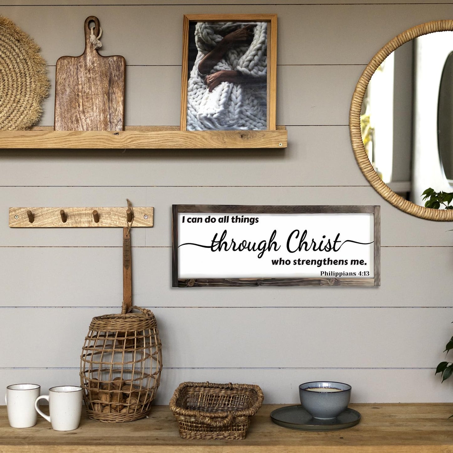 Dazingart Farmhouse Kitchen Wall Decor,Meals and Memories Are Made Here Sign, Rustic Wood Kitchen Signs Dinning Room Wall Decor (Meal)