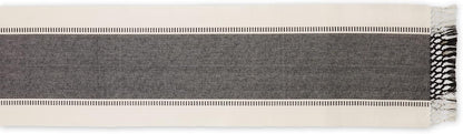 DII Dobby Stripe Woven Table Runner, 13x72-inch, French Blue