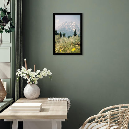 Americanflat 12x18 Poster Frame with Shatter-Resistant Glass - Signature Collection - Gallery-Style Frames Made of Engineered Wood - Photo Frame for Wall Display - Black - Colors B