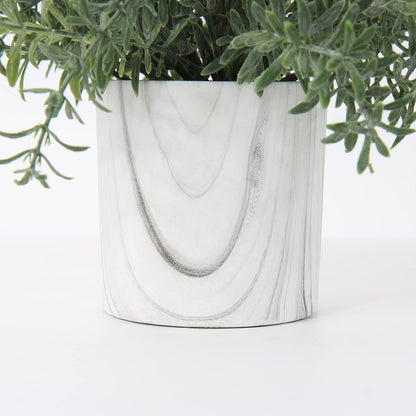 Hollyone Mini Artificial Potted Plants Fake Plants in Marble Pots, 1Pcs Plastic Eucalyptus Greenery Faux Plants for Home Office Desk Room Centerpiece Shelf Décor