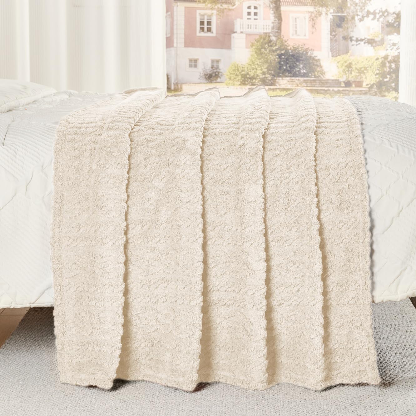 50x70 Inch Rust Throw Blanket - Soft & Fluffy Fleece, Cute & Aesthetic, Perfect for Sofa, Couch, Chair, Bed, Living Room & Bedroom, All-Season Use, Plush & Cozy Decorative Blanket