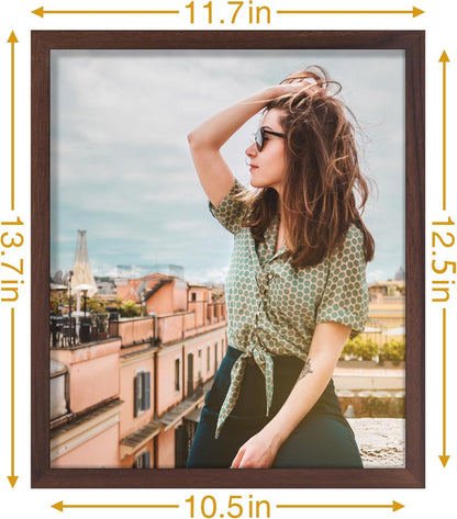 Vittanly 11x14 Picture Frame, Display Pictures 8x10 with Mat or 11x14 without Mat, Photo Frame for Wall Mounting, Black, 1 Pack - Colors B