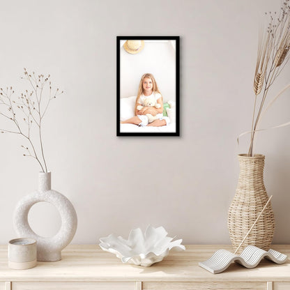 Americanflat 24x36 Poster Frame with Polished Plexiglass - Streamline Collection - Thin Border Picture Frame for Wall Display - Hanging Hardware Included - Black - Colors B
