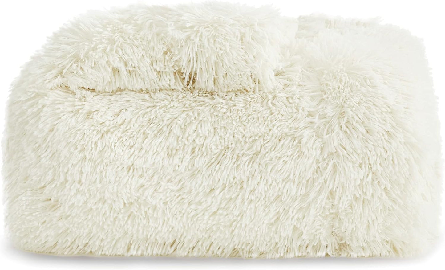 Bedsure GentleSoft Fluffy Fuzzy Faux Fur Throw Blanket for Couch, Soft Sherpa Fleece Cozy Gifts for Women, Plush Bed Blanket Room Decor for Men, Thick Warm Minky Teen Gifts Winter Bedding