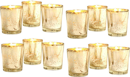48-Pack Clear Glass Votive Candles – 10–12 Hour Long Burn, Unscented, Ivory, Bulk Set for Weddings, Events & Table Centerpieces – Hosley
