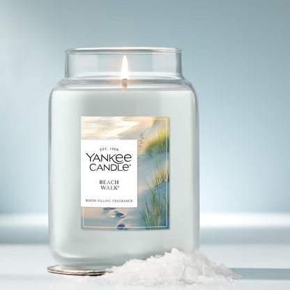 Yankee Candle Ocean Air Scented Candle, 22oz Large Jar with up to 150 Hour Burn Time, Giftable