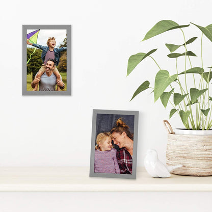 Americanflat 24x36 Poster Frame with Polished Plexiglass - Streamline Collection - Thin Border Picture Frame for Wall Display - Hanging Hardware Included - Black - Colors A