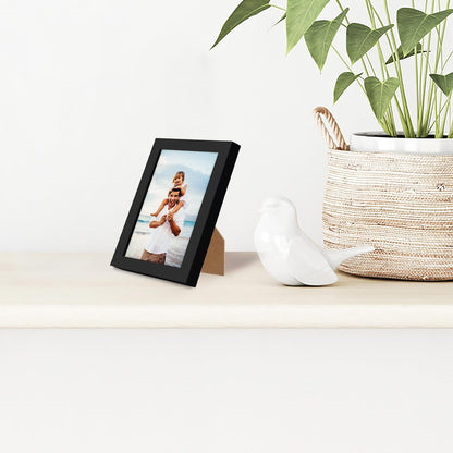 Americanflat 24x36 Poster Frame with Polished Plexiglass - Streamline Collection - Thin Border Picture Frame for Wall Display - Hanging Hardware Included - Black - Colors B