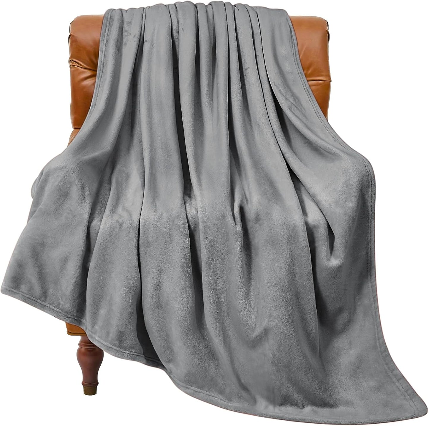 BEDELITE Fleece Blanket Black Throw Blankets for Couch & Bed, Luxury Plush Cozy Fuzzy Blanket 50x60 inches, Super Soft Warm Lightweight Throw Blanket for Travel Camping - Colors B