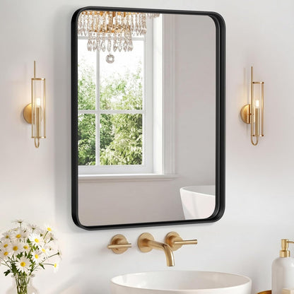 NEWBULIG Gold Round Wall Mirror 36 Inch, Bathroom Mirrors for Over Sink, Wall Decor for Bathroom, Entryway, Bedroom, Vanity